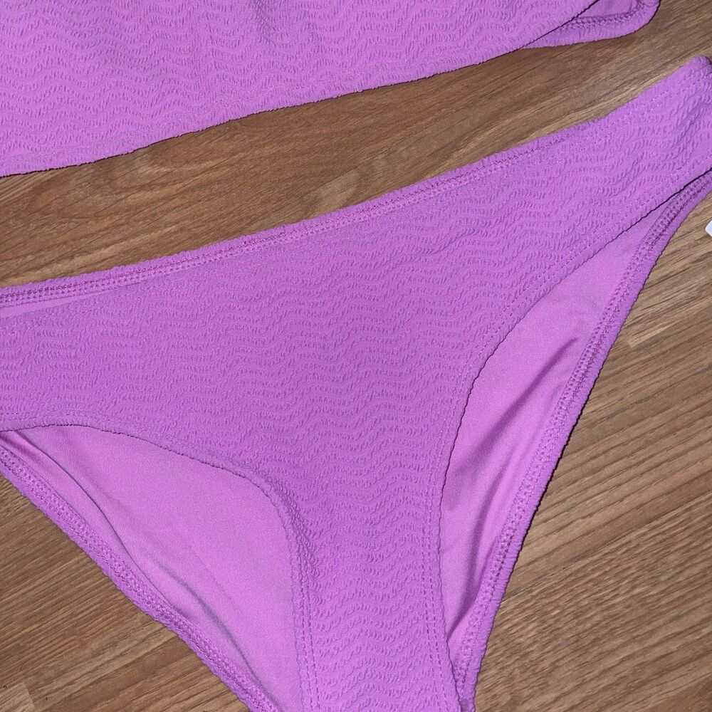 Hurley Juniors Wave Scrunch Bikini Set 2pc Swimsuit Size XL Pink NWT $100 - Picture 5 of 5